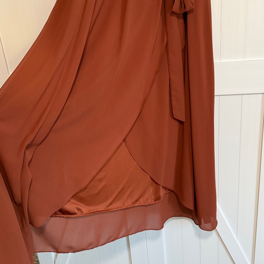 Baltic Born Katya Rust Ruffle Maxi Dress - Picture 4 of 6